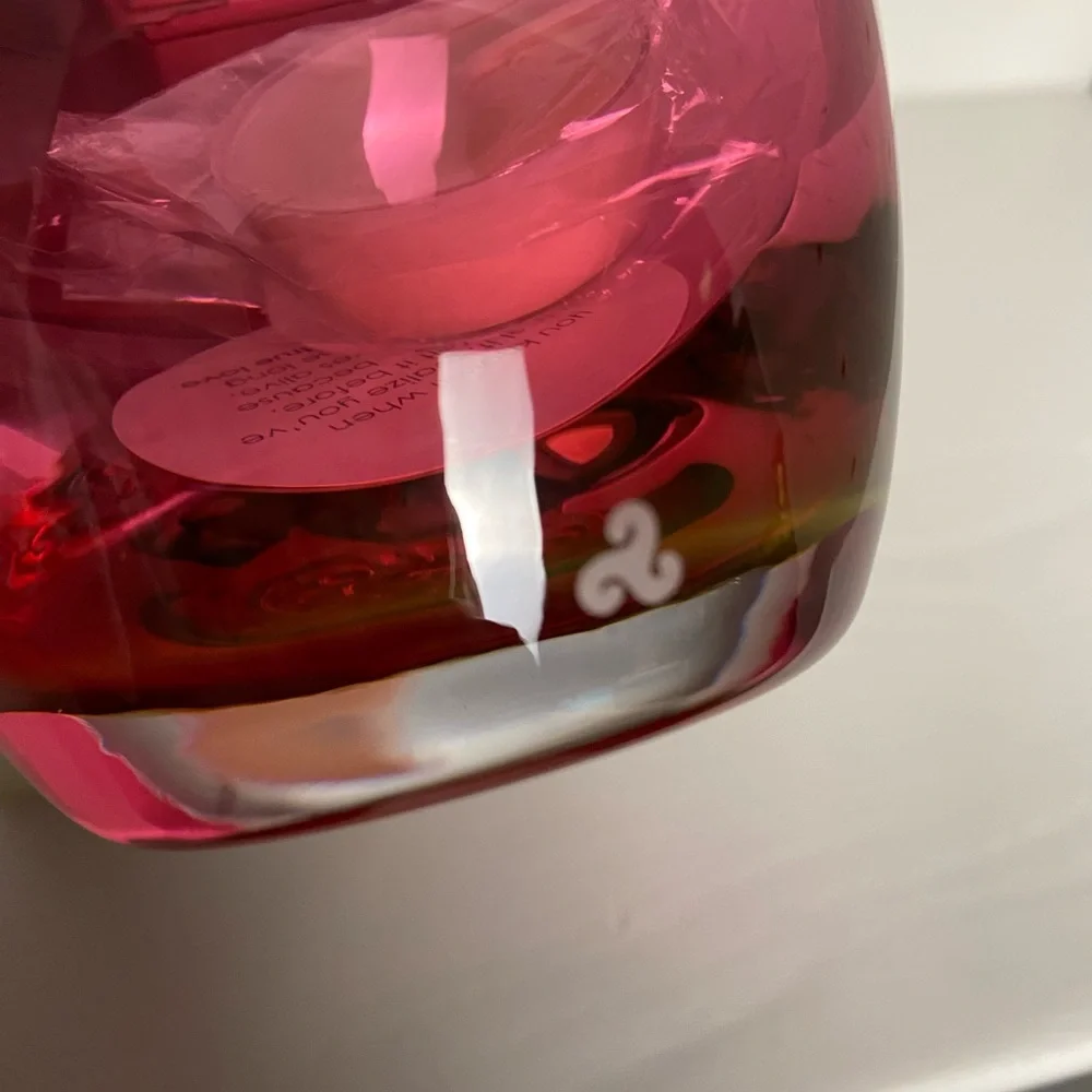 Glassybaby votive candle holder Pink cranberry True Love new in Gift Box - Picture 7 of 9